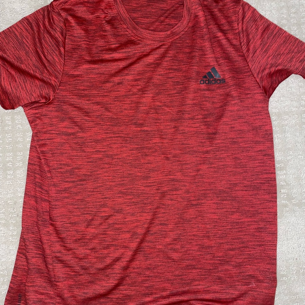 Mens large adidas red shirt